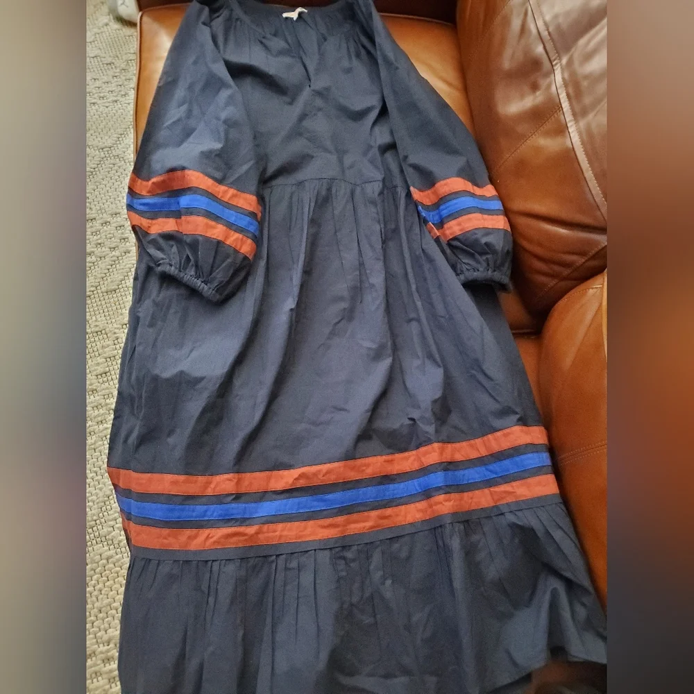 NWOT Sundry Dress w/ Varsity Stripes Size 1 S Small - Picture 5 of 8